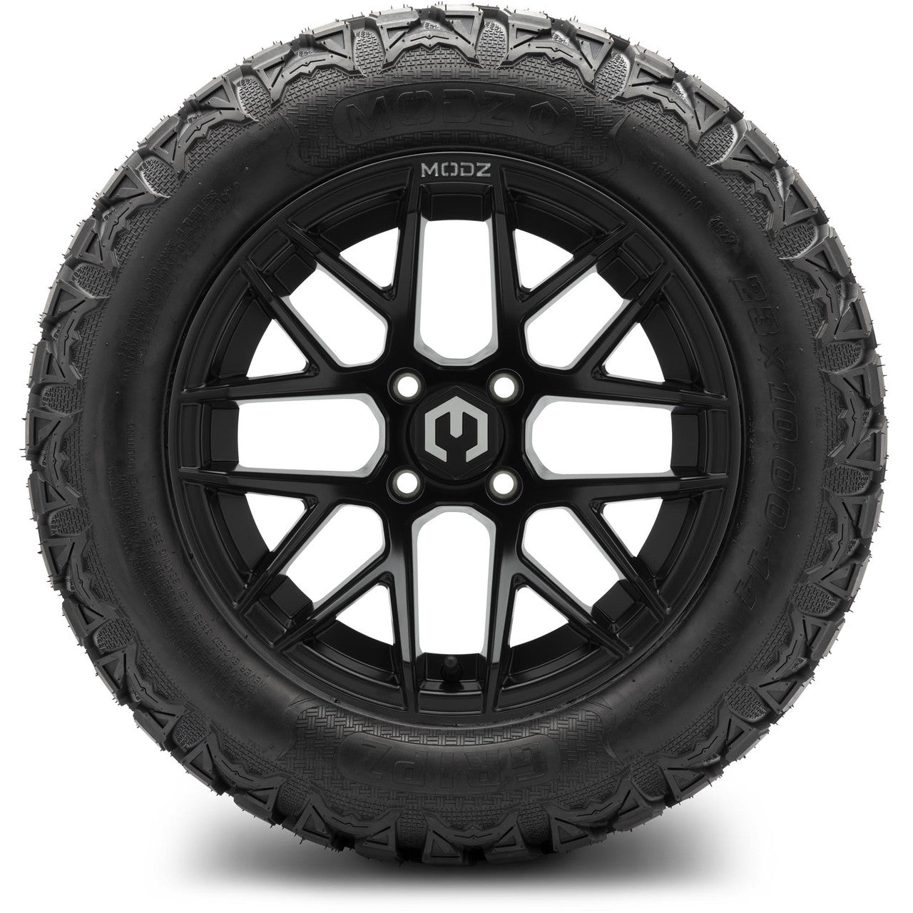MODZ® 14" Matrix Matte Black Wheels & Off-Road Tires Combo