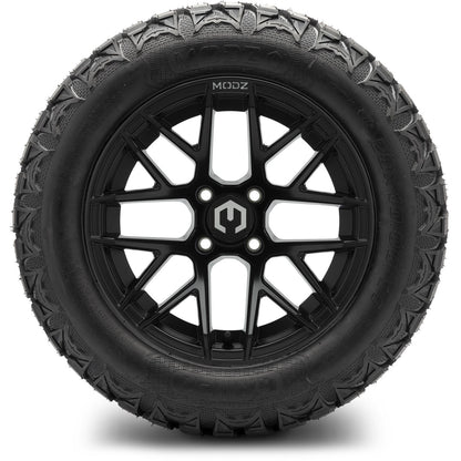 MODZ® 14" Matrix Matte Black Wheels & Off-Road Tires Combo