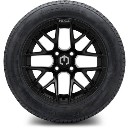 MODZ® 14" Matrix Matte Black Wheels & Street Tires Combo