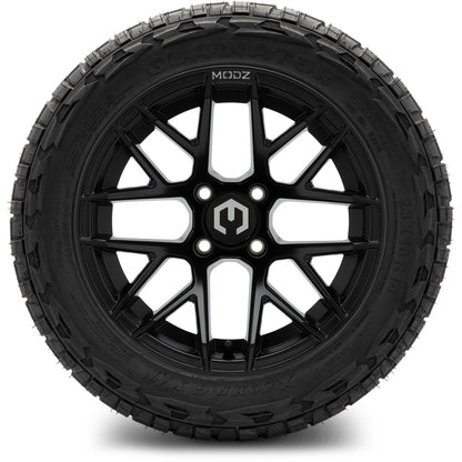 MODZ® 14" Matrix Matte Black Wheels & Off-Road Tires Combo