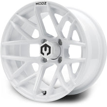 MODZ® Matrix Glossy White 14" Golf Cart Wheel