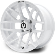 MODZ® Matrix Glossy White 14" Golf Cart Wheel