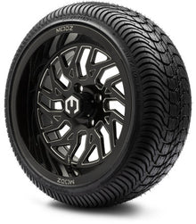 MODZ® 14" Carnage Glossy Black with Ball Mill Wheels & Street Tires Combo