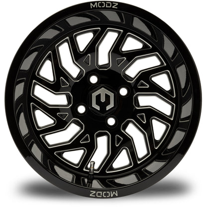 MODZ® Carnage Glossy Black 14" Golf Cart Wheel