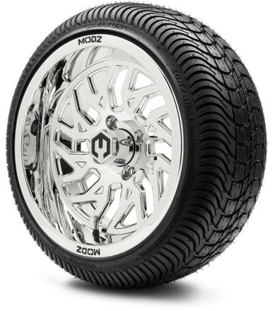 MODZ® 14" Carnage Chrome Wheels & Street Tires Combo