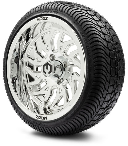 MODZ® 14" Carnage Chrome Wheels & Street Tires Combo