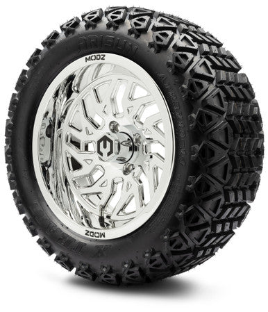 MODZ® 14" Carnage Chrome Wheels & Off-Road Tires Combo