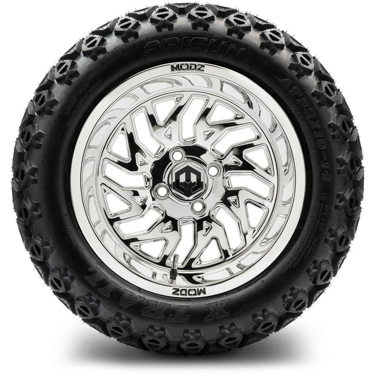MODZ® 14" Carnage Chrome Wheels & Off-Road Tires Combo