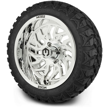 MODZ® 14" Carnage Chrome Wheels & Off-Road Tires Combo