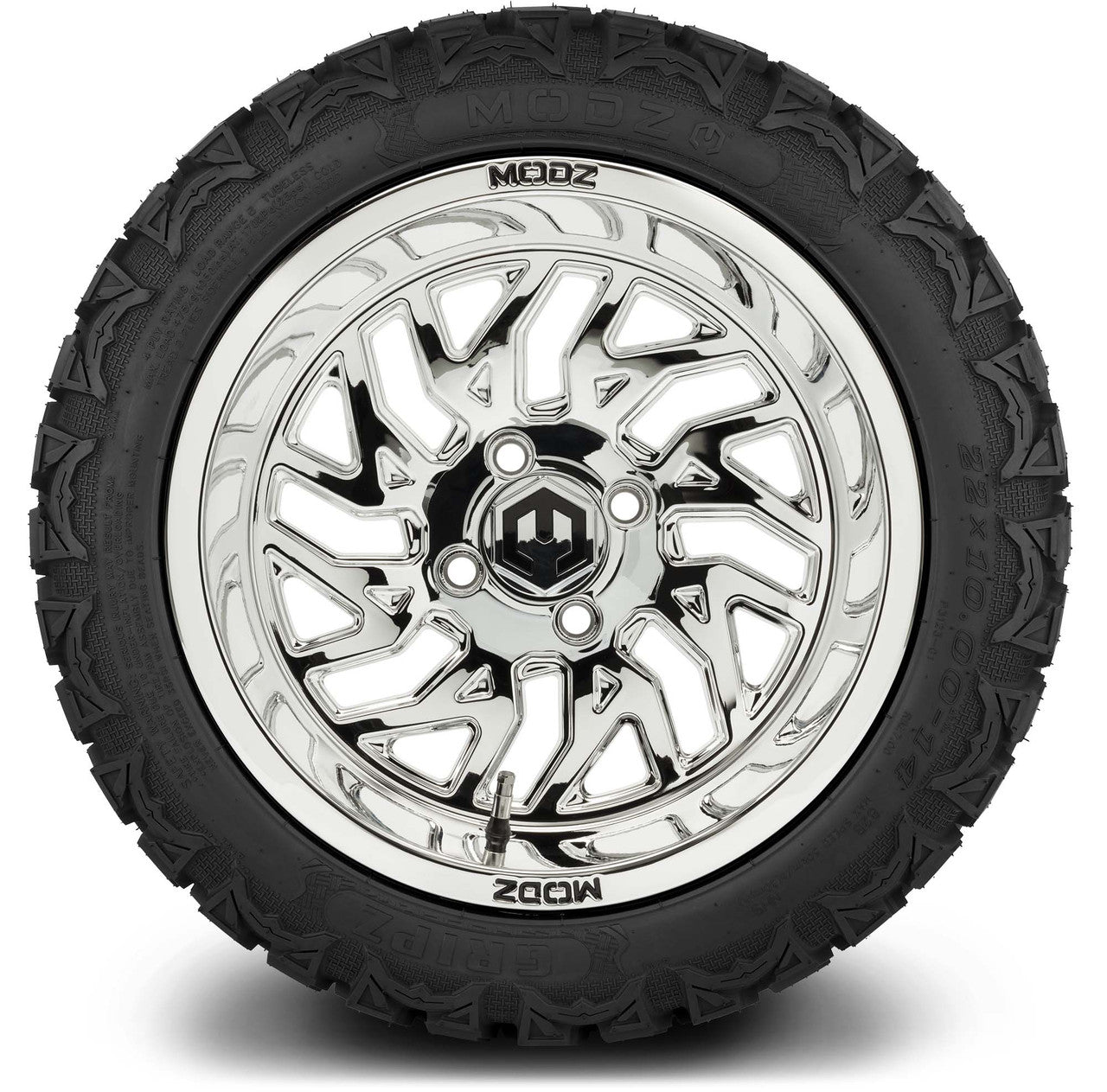 MODZ® 14" Carnage Chrome Wheels & Off-Road Tires Combo