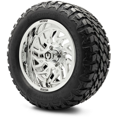 MODZ® 14" Carnage Chrome Wheels & Off-Road Tires Combo