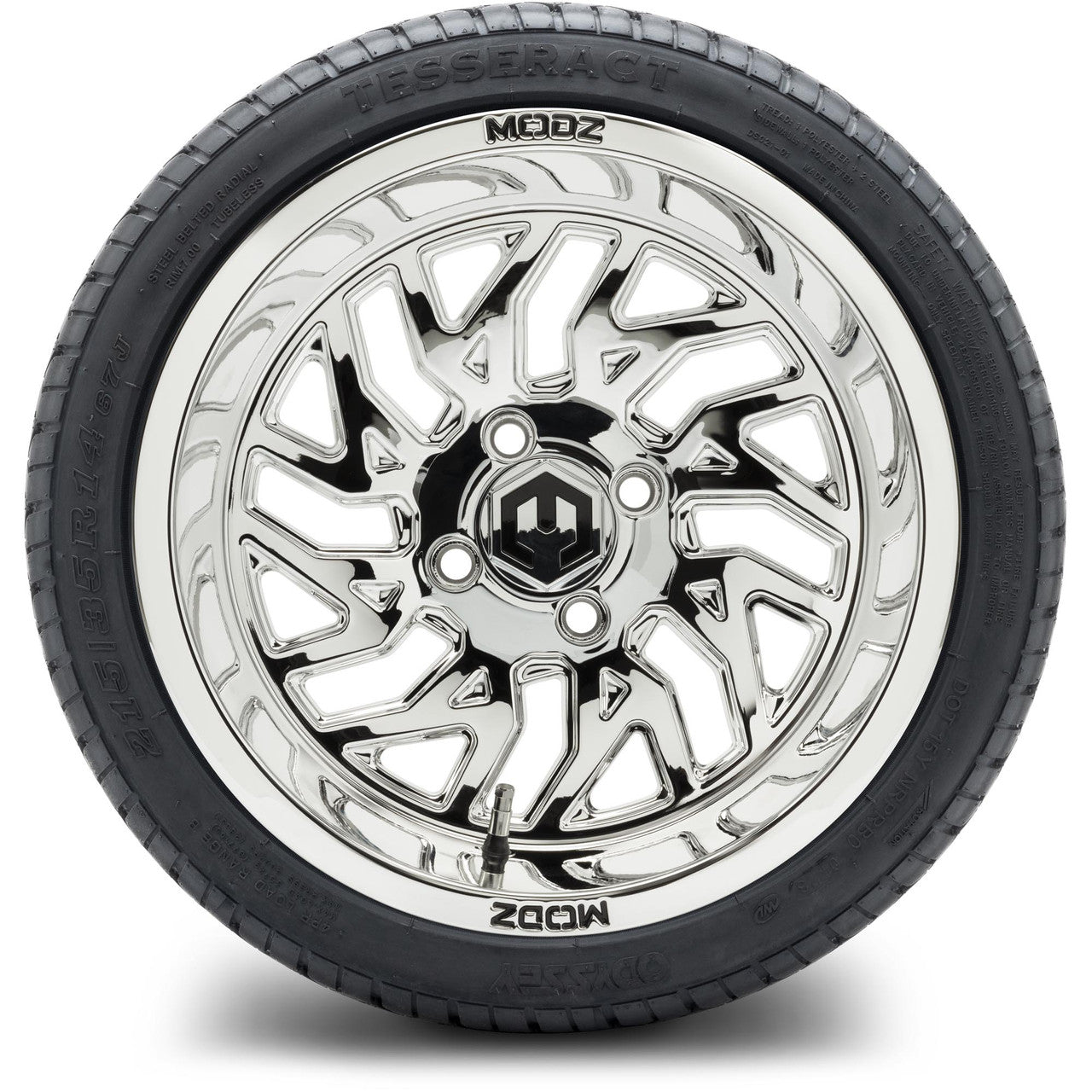MODZ® 14" Carnage Chrome Wheels & Street Tires Combo