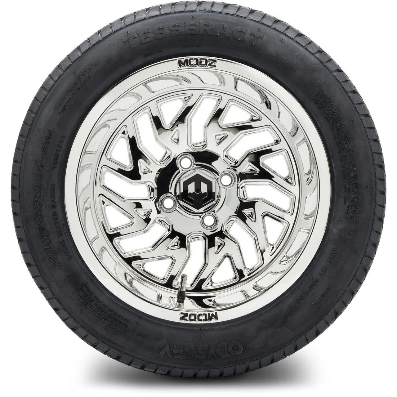 MODZ® 14" Carnage Chrome Wheels & Street Tires Combo