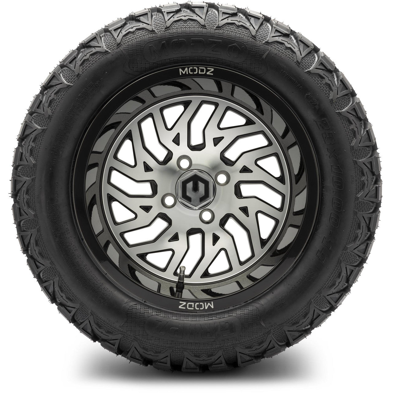 MODZ® 14" Carnage Machined Black Wheels & Off-Road Tires Combo