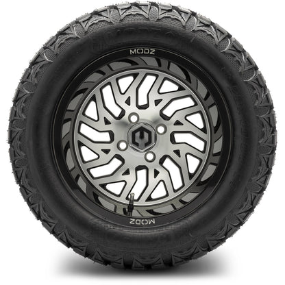 MODZ® 14" Carnage Machined Black Wheels & Off-Road Tires Combo