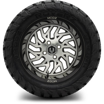 MODZ® 14" Carnage Machined Black Wheels & Off-Road Tires Combo