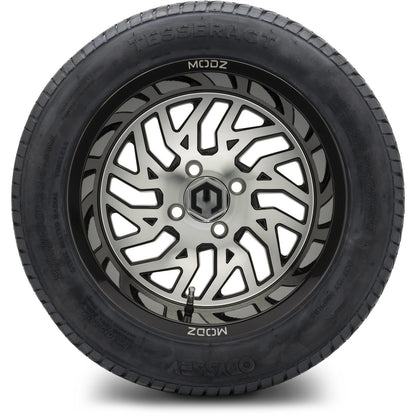 MODZ® 14" Carnage Machined Black Wheels & Street Tires Combo
