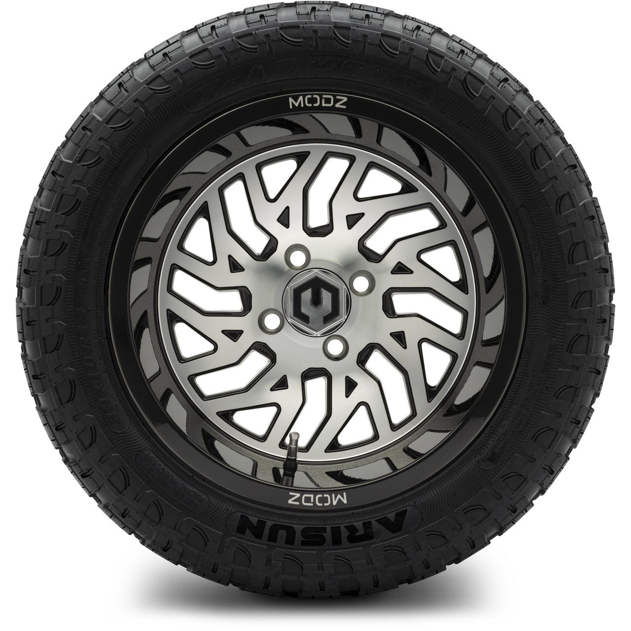 MODZ® 14" Carnage Machined Black Wheels & Off-Road Tires Combo