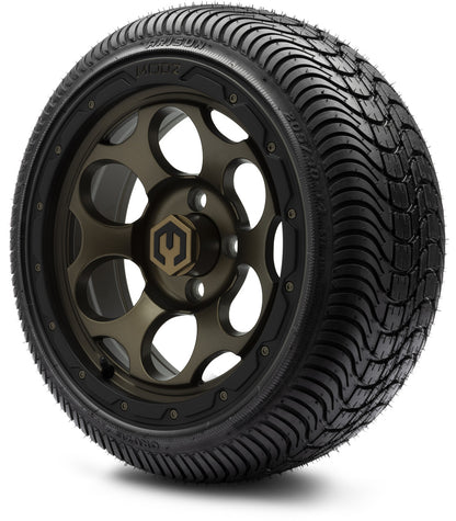 MODZ® 14" Militia Bronze Wheels & Street Tires Combo