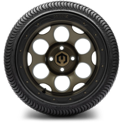 MODZ® 14" Militia Bronze Wheels & Street Tires Combo