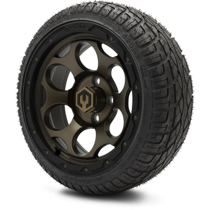 MODZ® 14" Militia Bronze Wheels & Street Tires Combo