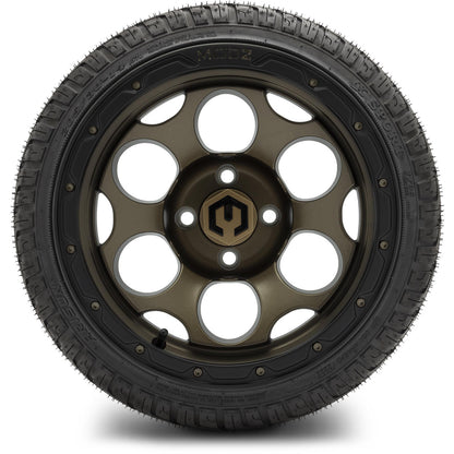MODZ® 14" Militia Bronze Wheels & Street Tires Combo