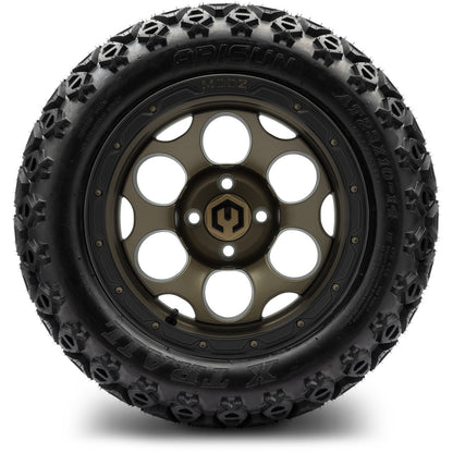 MODZ® 14" Militia Bronze Wheels & Off-Road Tires Combo