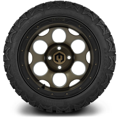 MODZ® 14" Militia Bronze Wheels & Off-Road Tires Combo