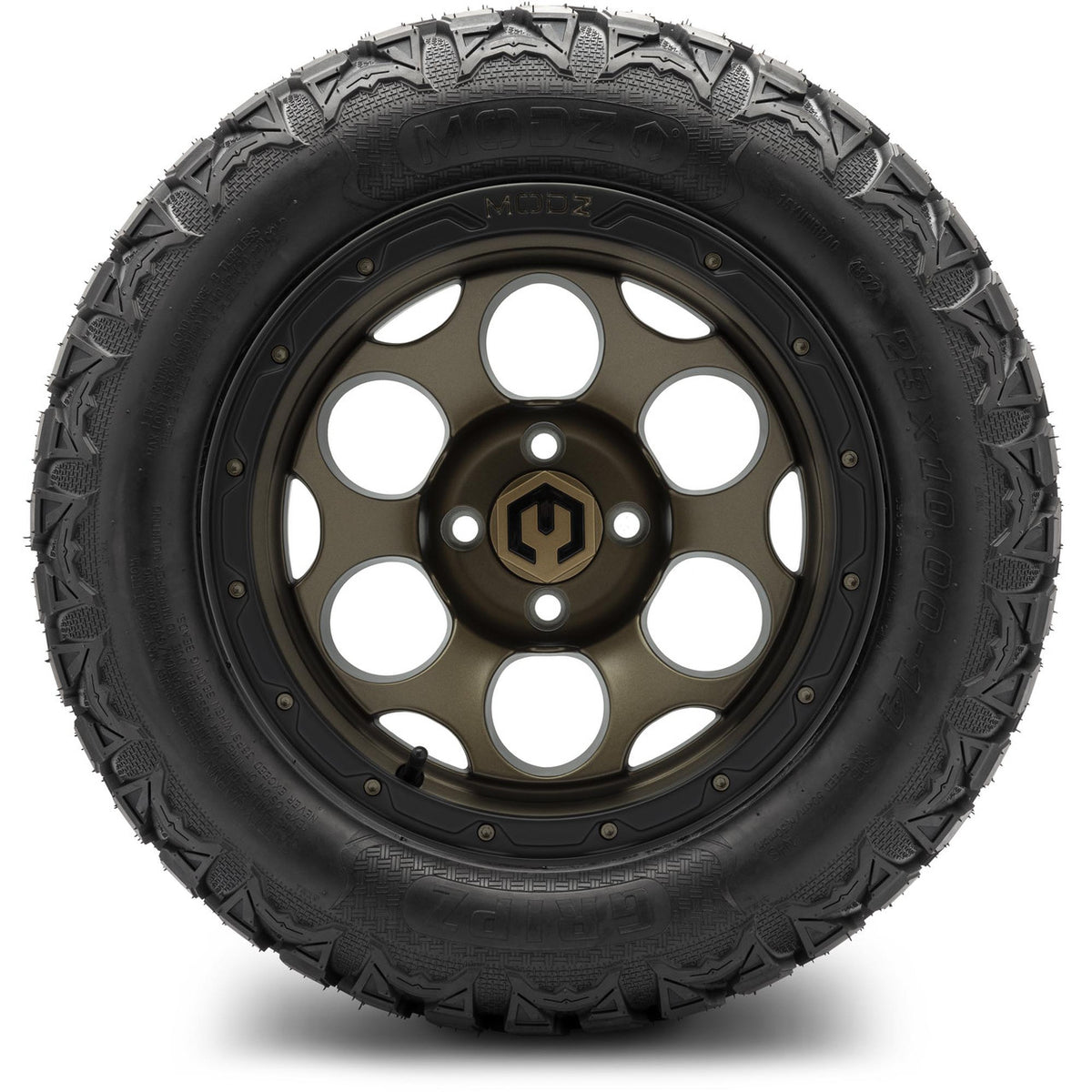 MODZ® 14" Militia Bronze Wheels & Off-Road Tires Combo