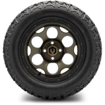 MODZ® 14" Militia Bronze Wheels & Off-Road Tires Combo