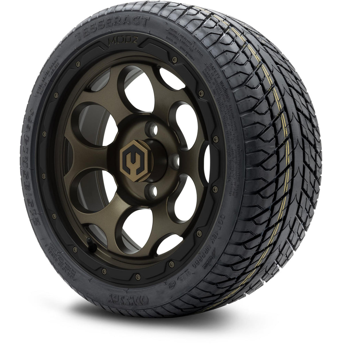 MODZ® 14" Militia Bronze Wheels & Street Tires Combo