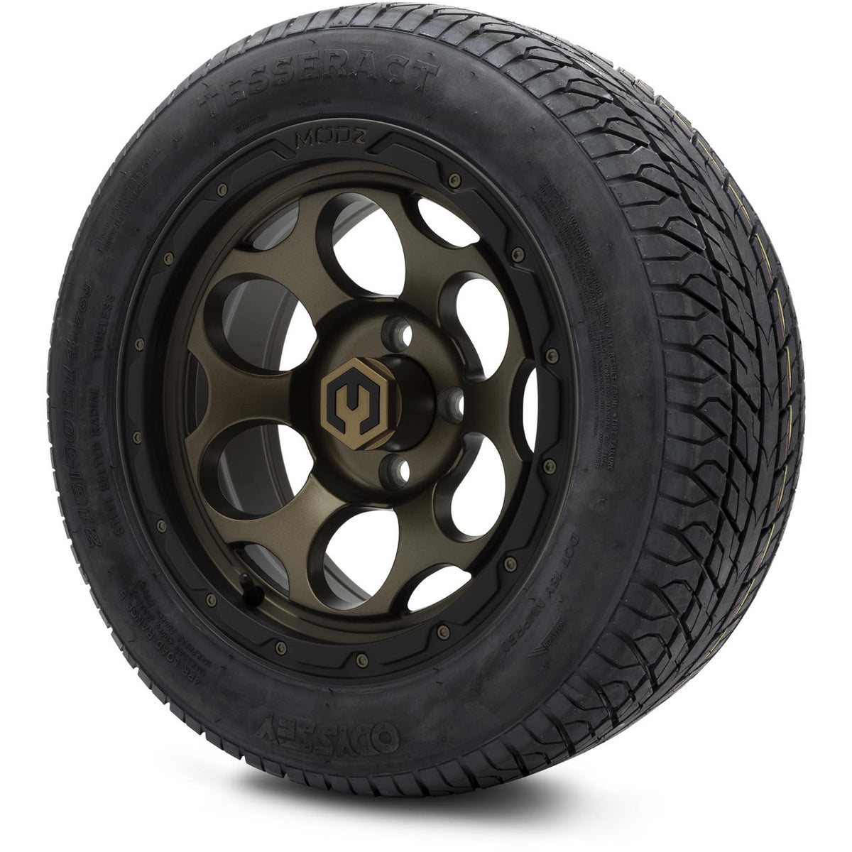 MODZ® 14" Militia Bronze Wheels & Street Tires Combo