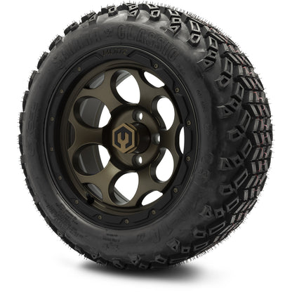 MODZ® 14" Militia Bronze Wheels & Off-Road Tires Combo