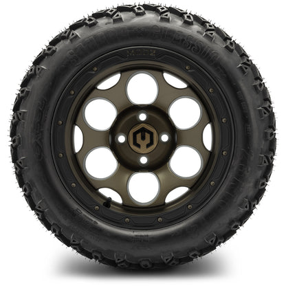 MODZ® 14" Militia Bronze Wheels & Off-Road Tires Combo