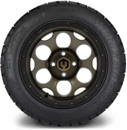 MODZ® 14" Militia Bronze Wheels & Street Tires Combo
