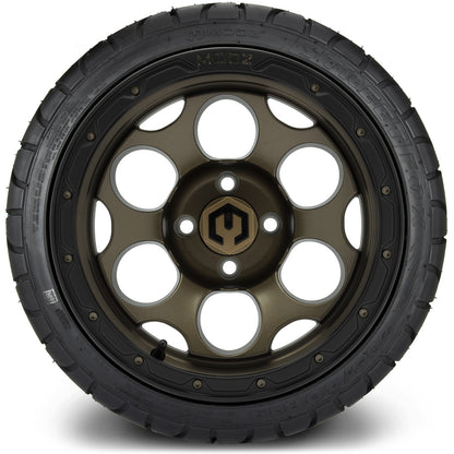 MODZ® 14" Militia Bronze Wheels & Street Tires Combo