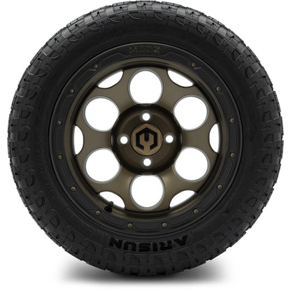 MODZ® 14" Militia Bronze Wheels & Off-Road Tires Combo