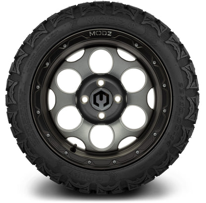 MODZ® 14" Militia Gunmetal Wheels & Off-Road Tires Combo