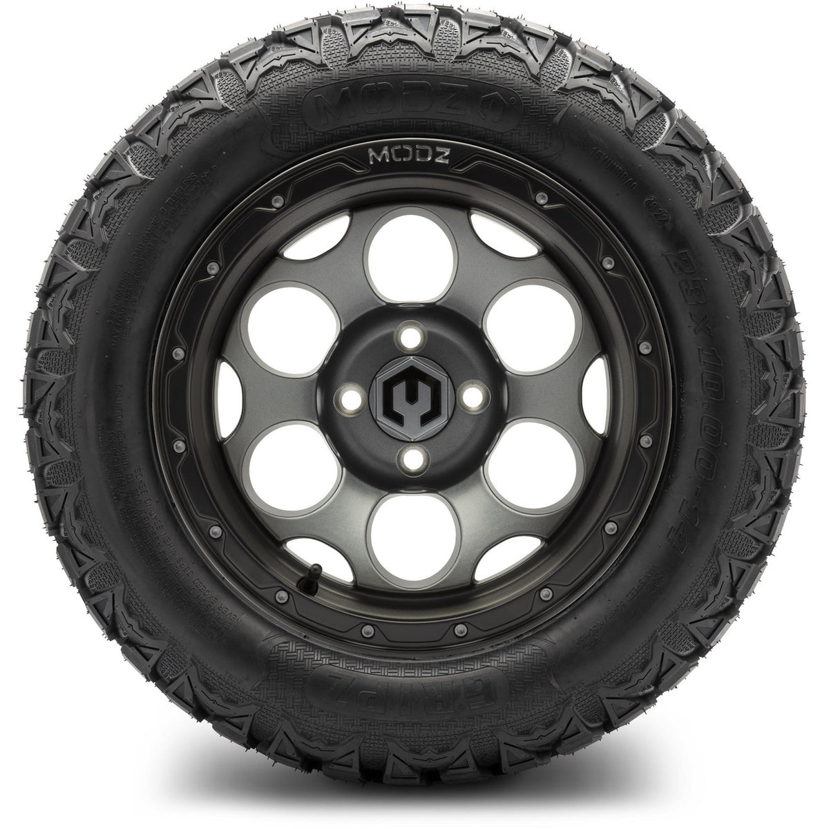 MODZ® 14" Militia Gunmetal Wheels & Off-Road Tires Combo
