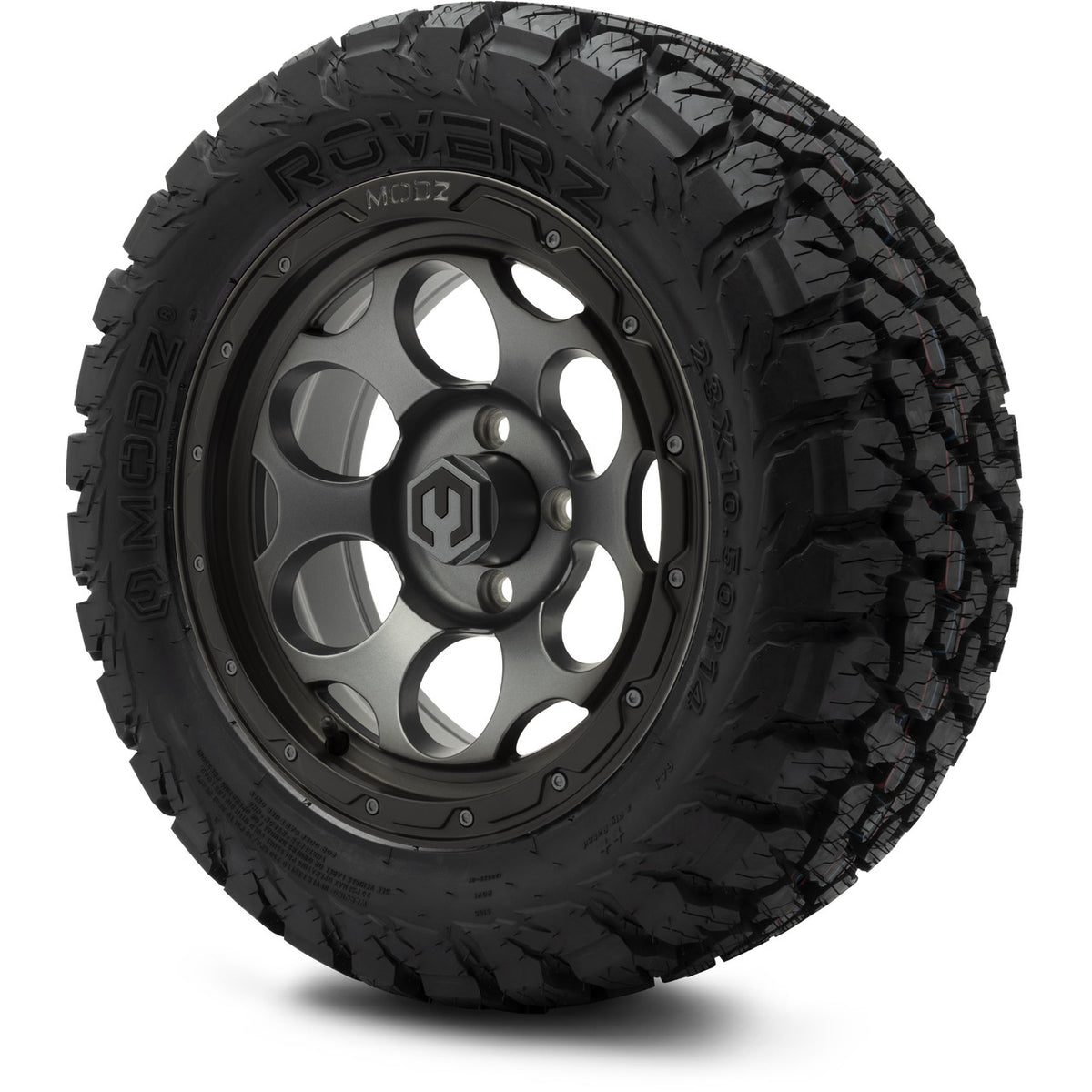 MODZ® 14" Militia Gunmetal Wheels & Off-Road Tires Combo