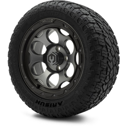 MODZ® 14" Militia Gunmetal Wheels & Off-Road Tires Combo