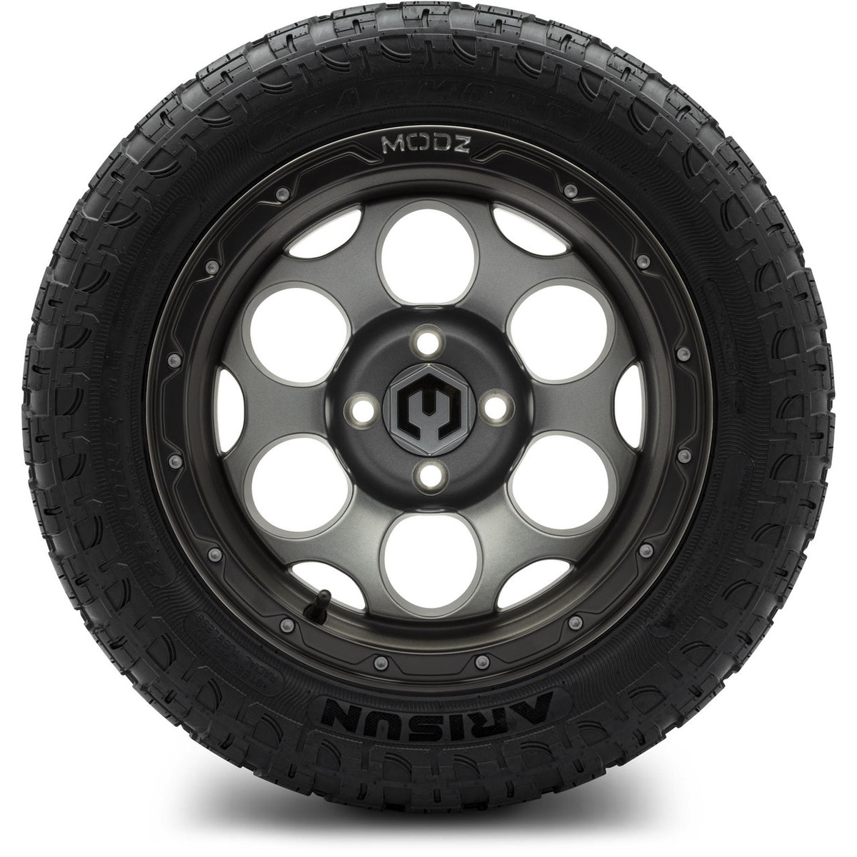 MODZ® 14" Militia Gunmetal Wheels & Off-Road Tires Combo