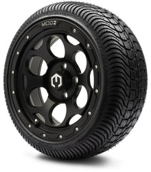MODZ® 14" Militia Matte Black Wheels & Street Tires Combo