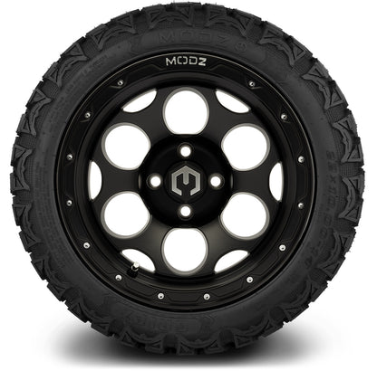MODZ® 14" Militia Matte Black Wheels & Off-Road Tires Combo