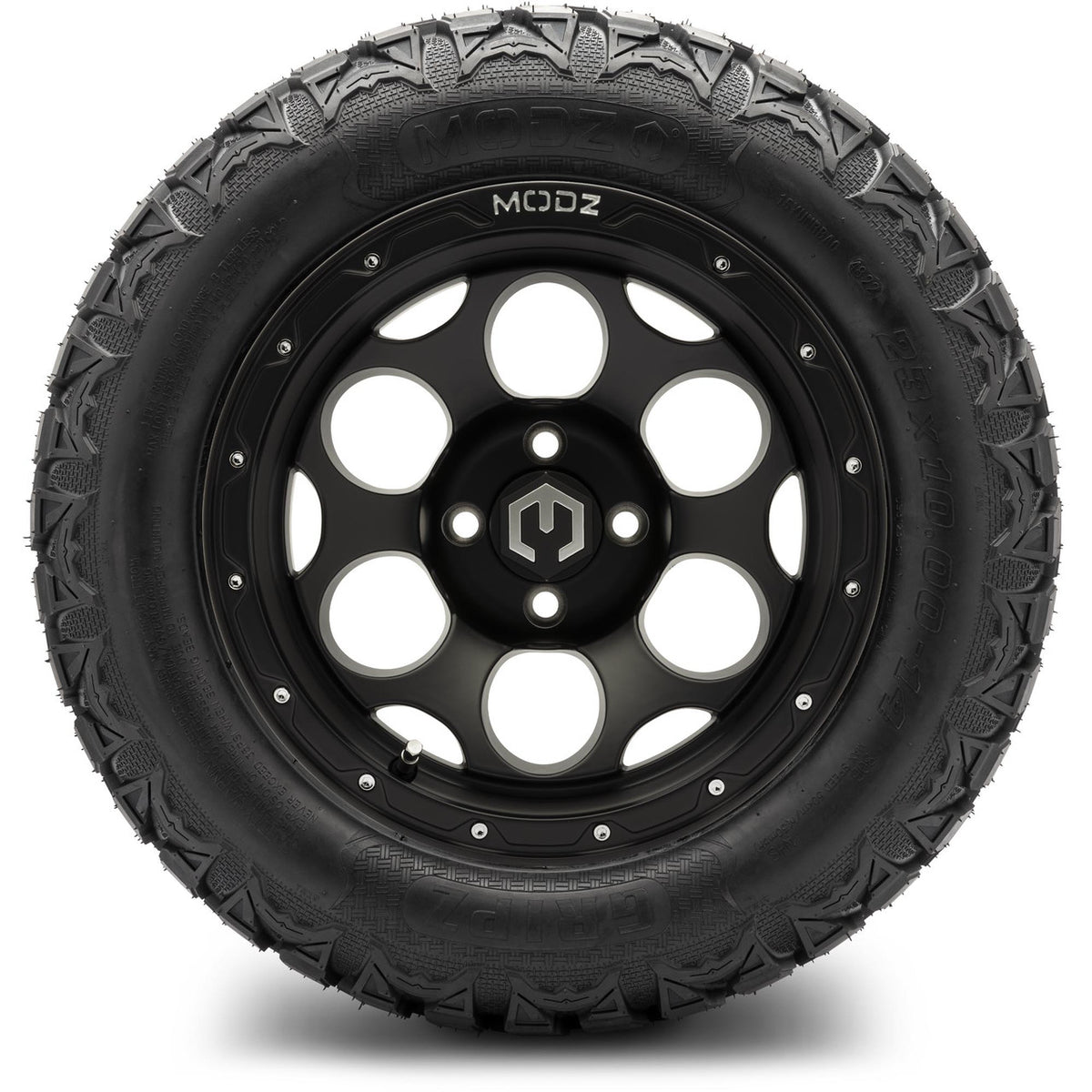 MODZ® 14" Militia Matte Black Wheels & Off-Road Tires Combo