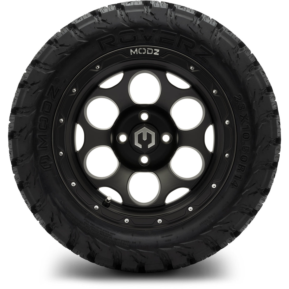 MODZ® 14" Militia Matte Black Wheels & Off-Road Tires Combo