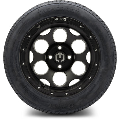 MODZ® 14" Militia Matte Black Wheels & Street Tires Combo