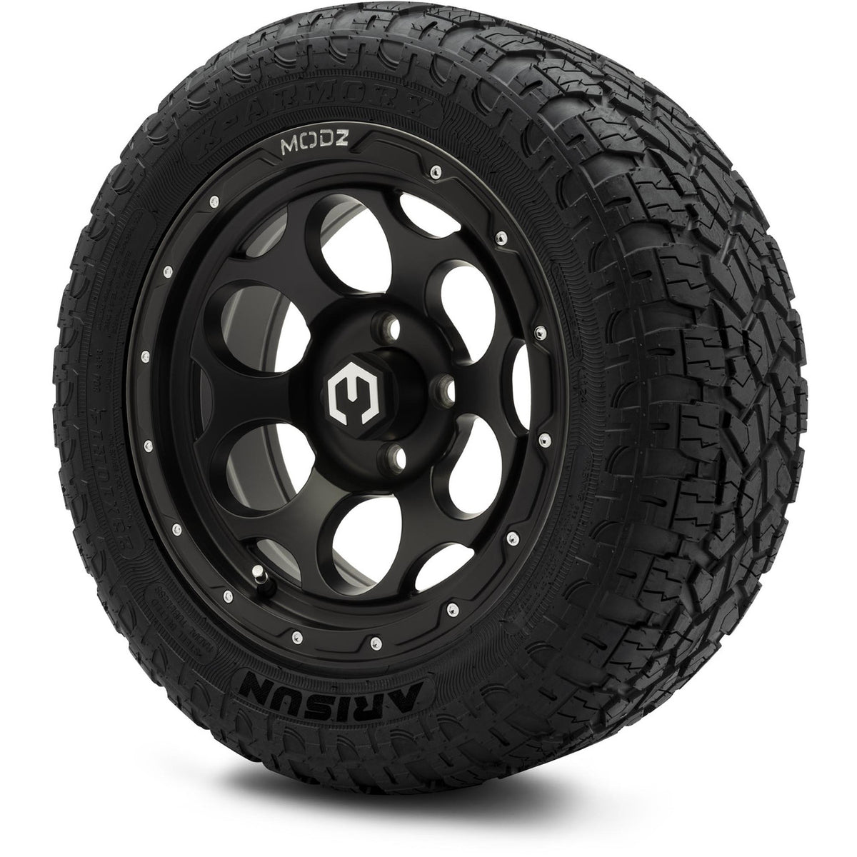 MODZ® 14" Militia Matte Black Wheels & Off-Road Tires Combo
