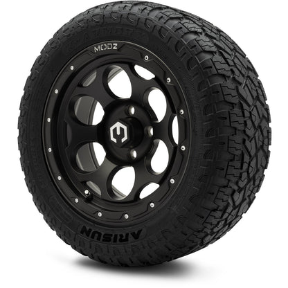 MODZ® 14" Militia Matte Black Wheels & Off-Road Tires Combo