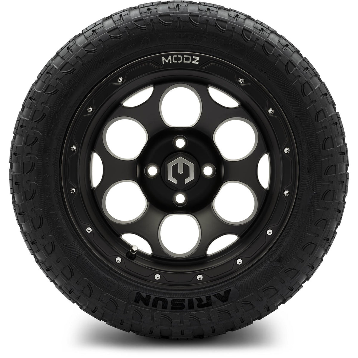 MODZ® 14" Militia Matte Black Wheels & Off-Road Tires Combo